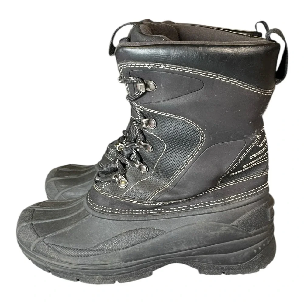 Unisex Kids Thermolite Snow Boots Black US Size 9